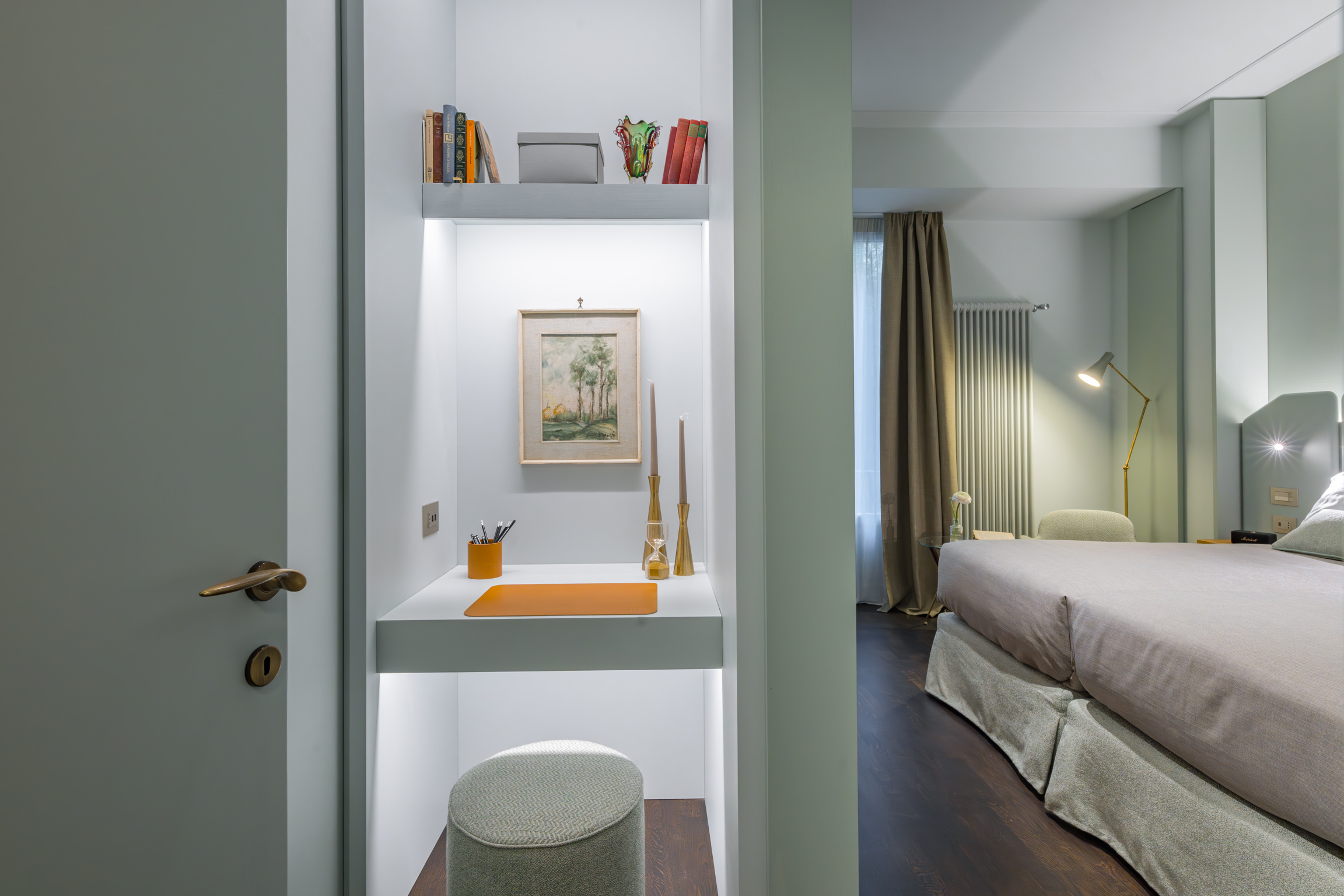 Modern bathroom design in Florence apartment