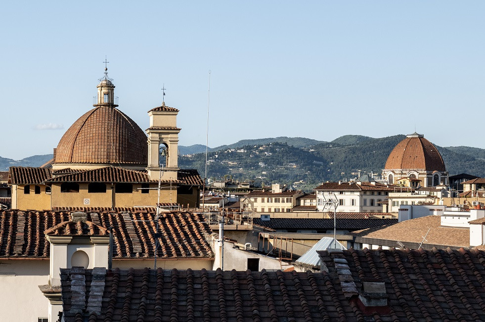 Florence Duomo view from penthouse terrace