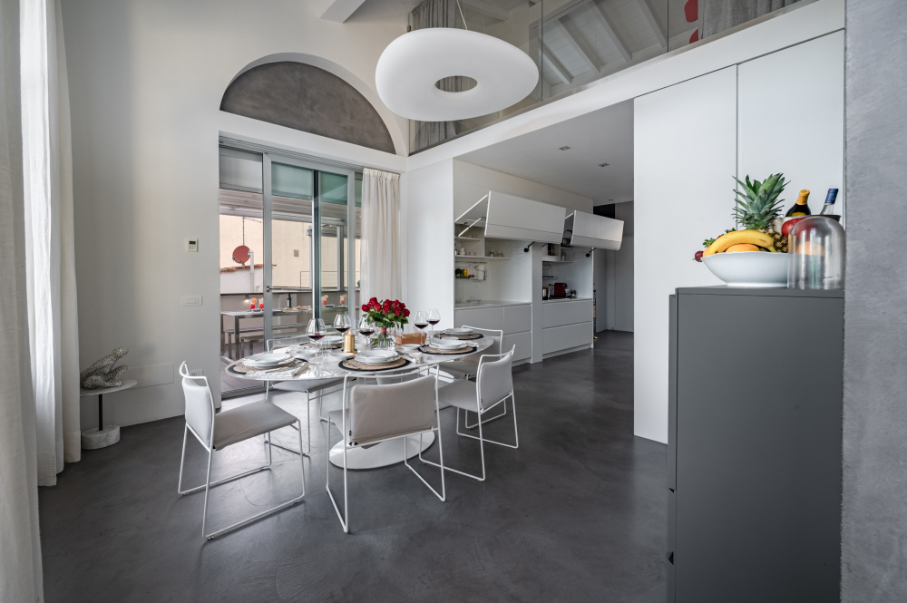 Modern kitchen with clean design and bright space