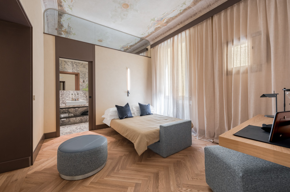 Bedroom interior in Florence apartment