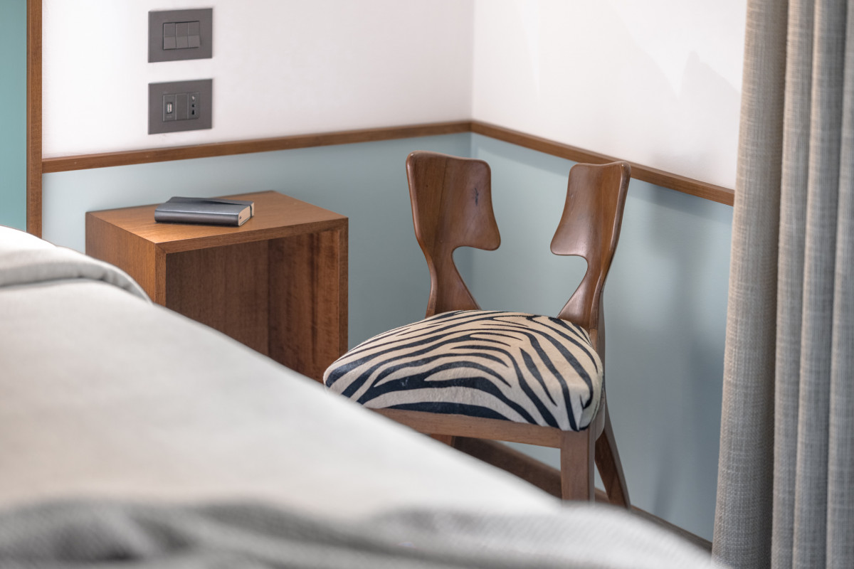 Bedroom detail with bed and decorative elements