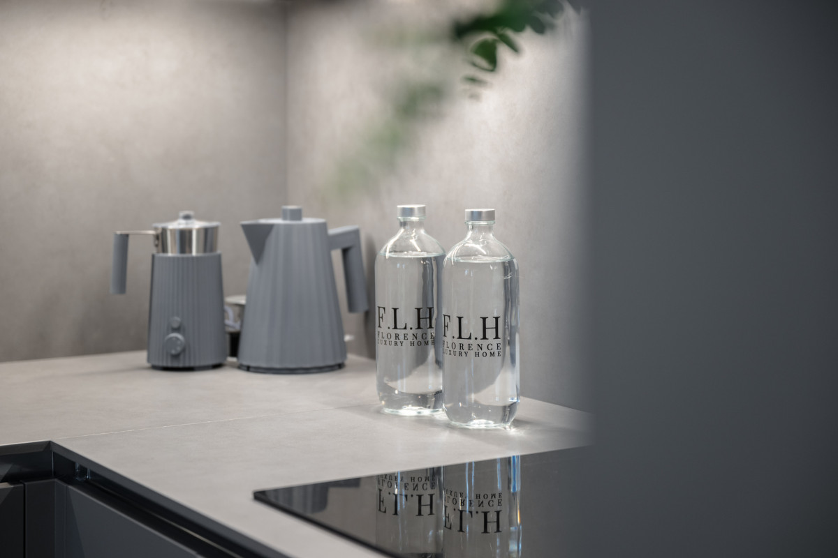 Kitchen detail with sink and clean surfaces