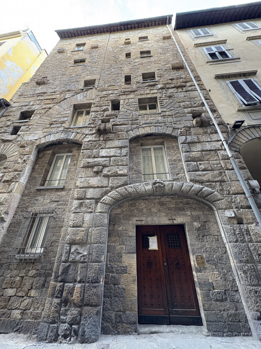 Historic building in Via delle Terme Florence city center near Ponte Vecchio