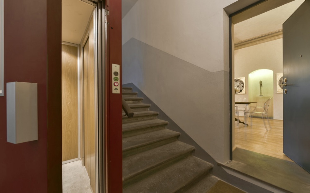 staircase inside historic building Florence