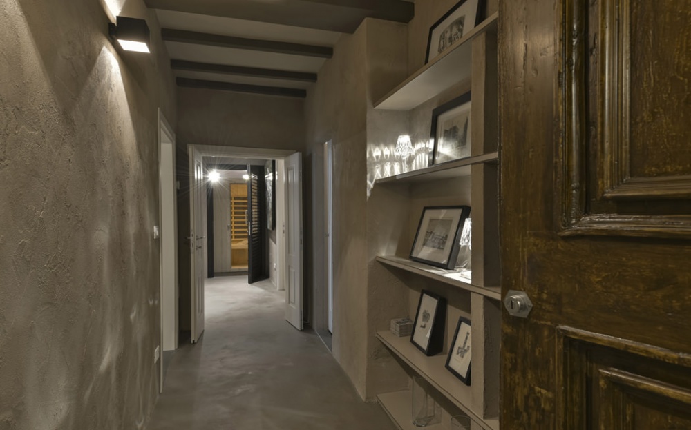 luxury corridor in Florence apartment interior