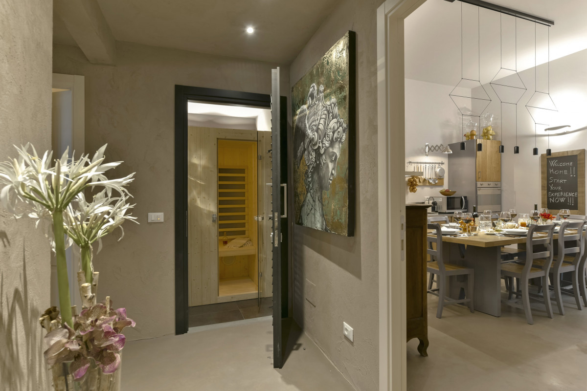 modern hallway inside Florence apartment