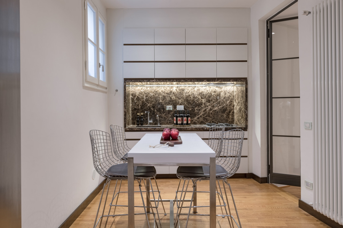 Kitchen area in Oltrarno VM48 apartment in Florence