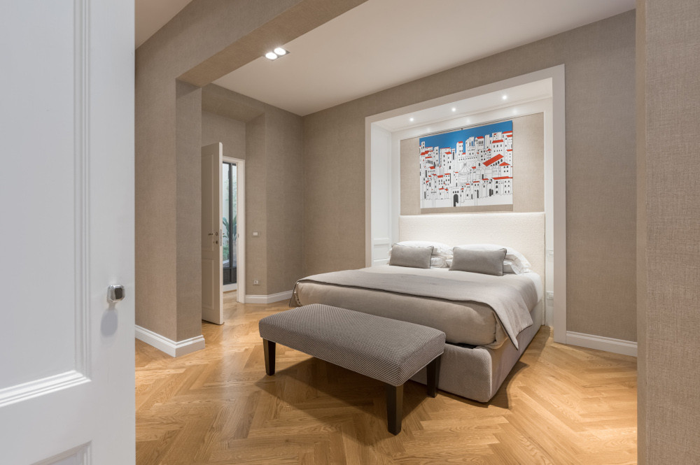 Master bedroom in Oltrarno VM48 luxury apartment in central Florence