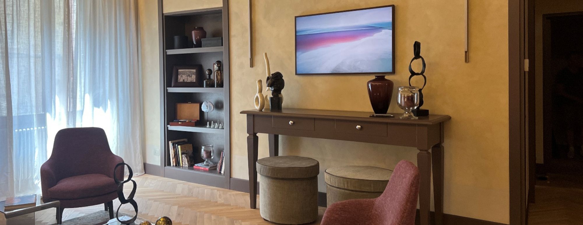 Palazzo Tintori Garden luxury apartment in Florence with elegant interior and quiet atmosphere