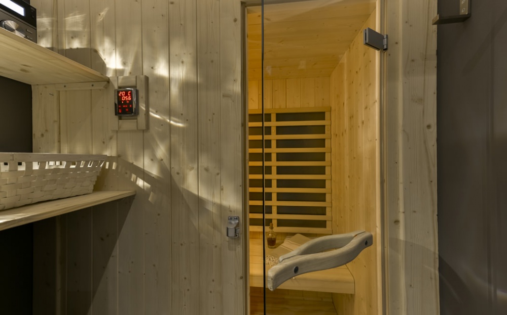 private sauna in luxury Florence apartment