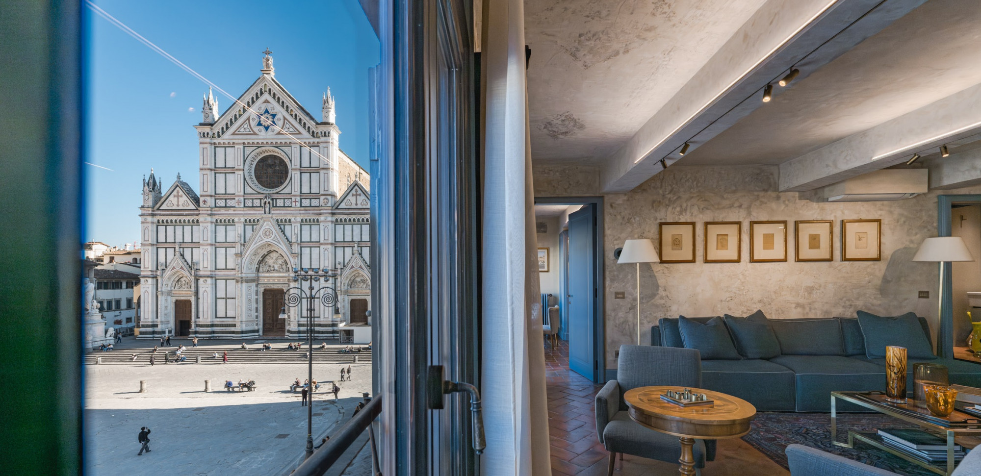 Santa Croce Historical Home luxury apartment in Florence with panoramic views and elegant design