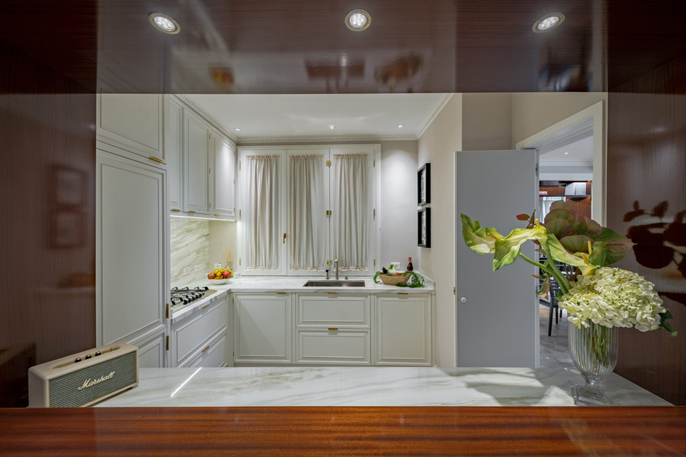 Kitchenette of the Unicko apartment with every modern comfort